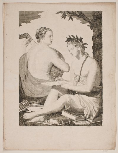 Tersicore e Calliope da Gerhard Ludvig Lahde