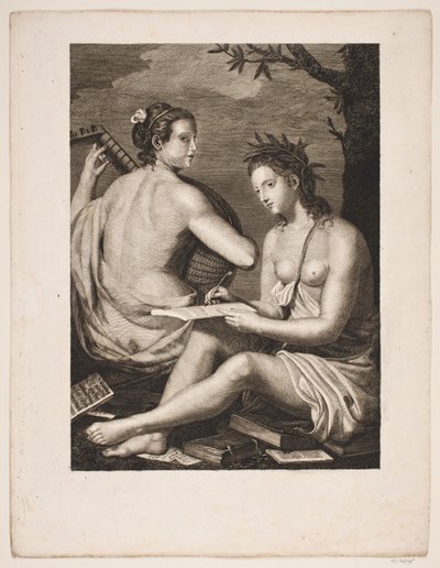 Tersicore e Calliope da Gerhard Ludvig Lahde