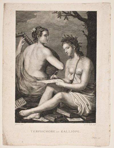 Tersicore e Calliope da Gerhard Ludvig Lahde
