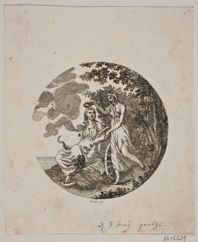 Vignetta del Titolo per Flora di Danimarca e Holstein da Gerhard Ludvig Lahde