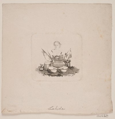 Vignetta con busto di Sofrone da Gerhard Ludvig Lahde