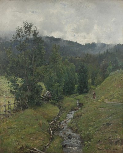 Dopo la pioggia, motivo da Eidsvold da Gerhard Munthe