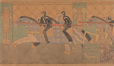 Disegno di folklore, 1895-1898 da Gerhard Munthe