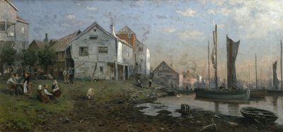 Mattina in un villaggio di pescatori da Gerhard Peter Frantz Vilhelm Munthe