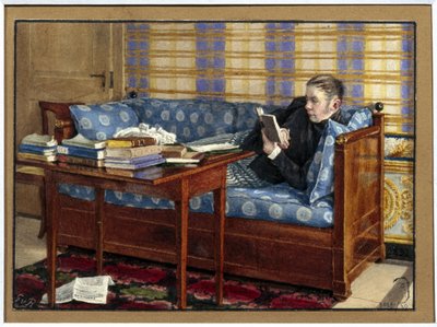 Ritratto del poeta Vasili Zhukovsky da Gerhard Wilhelm von Reutern