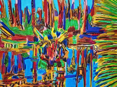 Estuario astratto II, 2018 da Gerhardt Isringhaus