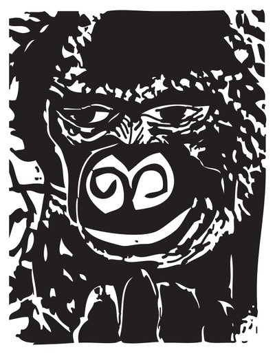Gorilla pensieroso da Gerhardt Isringhaus