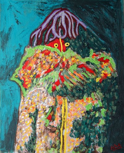 Sciamano 1, 2019 (olio su tela) da Gerhardt Isringhaus