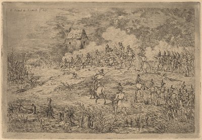 Carica della cavalleria da Gerhardus Emaus de Micault