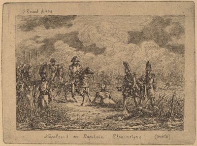 Napoleone I e il Capitano Elphinstone da Gerhardus Emaus de Micault