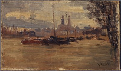 La Senna al ponte degli Invalides (inondazioni del 1910) da Germain Eugene Bonneton