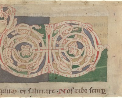 Iniziali V e D da German 12th Century