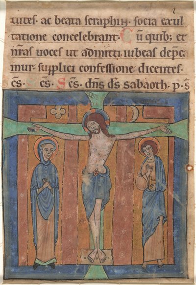 La Crocifissione da German 12th Century