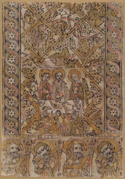 Un panno da leggio con le nozze di Cana da German 15th Century