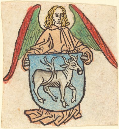 Ex libris di Hilprand Brandenburg di Bibrach da German 15th Century