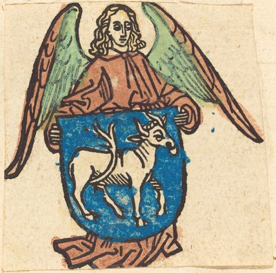 Ex libris di Hilprand Brandenburg di Bibrach da German 15th Century