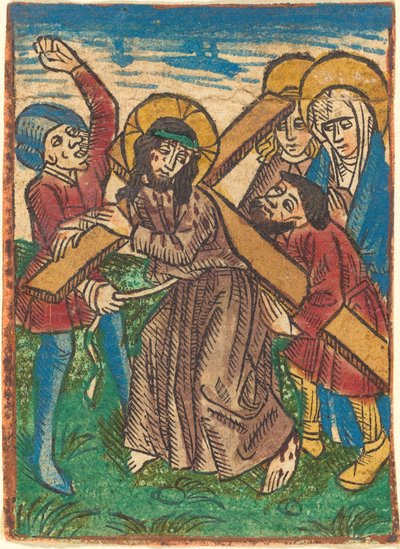 Cristo che porta la croce da German 15th Century