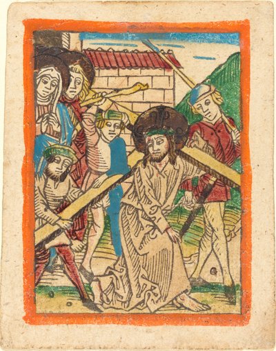 Cristo che porta la croce da German 15th Century