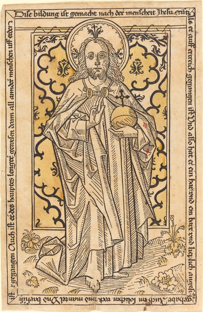 Cristo come Salvator Mundi da German 15th Century