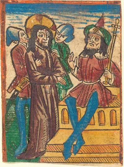 Cristo davanti a Pilato da German 15th Century