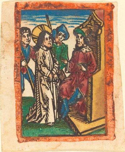 Cristo davanti a Pilato da German 15th Century