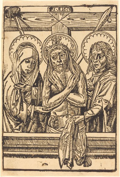 Cristo tra Maria e Giovanni da German 15th Century