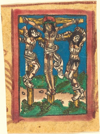 Cristo sulla Croce tra i Due Ladroni da German 15th Century