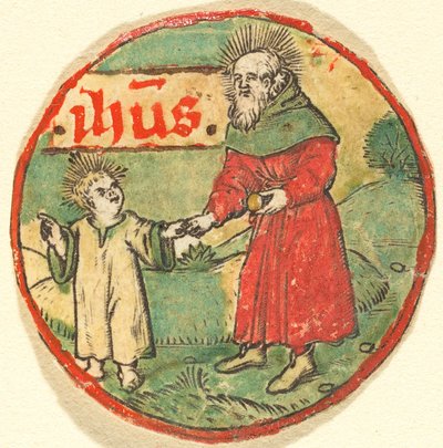 Giuseppe e il Bambino Gesù da German 15th Century
