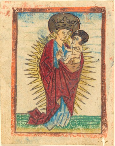Madonna col Bambino in Gloria da German 15th Century