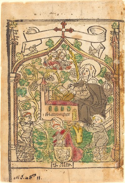 San Alto, Santa Brigida e i fondatori del Mariamunster da German 15th Century