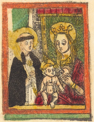San Bernardo con la Madonna e il Bambino da German 15th Century