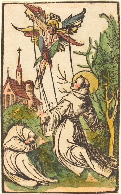 San Francesco riceve le stimmate da German 15th Century