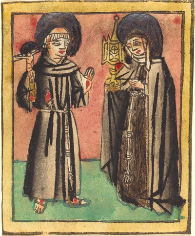 San Francesco e Santa Chiara da German 15th Century