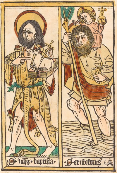San Giovanni Battista e San Cristoforo da German 15th Century