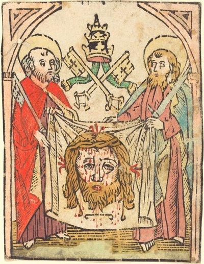 Santi Pietro e Paolo con il Sudario da German 15th Century