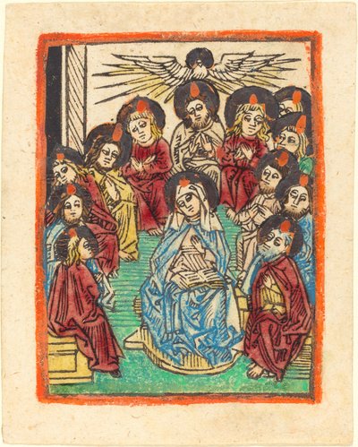 La discesa dello Spirito Santo da German 15th Century