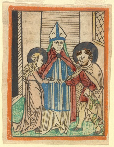 Il Matrimonio della Vergine da German 15th Century