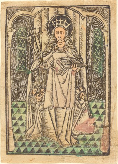 Santa Orsola come Protettore da German 15th Century or Master of the Protective Saints of Cologne