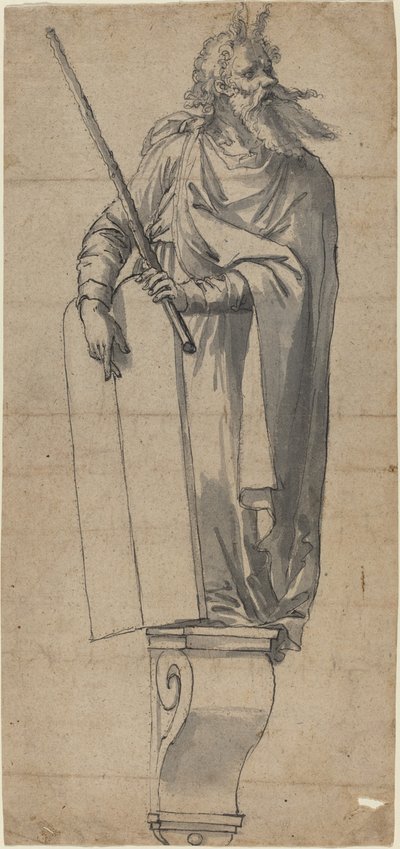 Una scultura di Mosè da German 16th Century