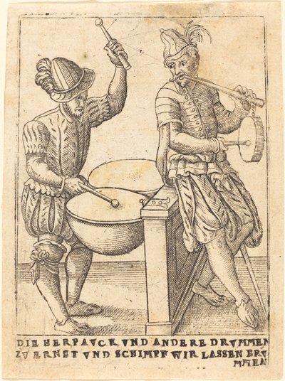 Die Herpavck vnd andere Drvmmen zvernst vnd Schimpf wir lassen ervmmen da German 16th Century