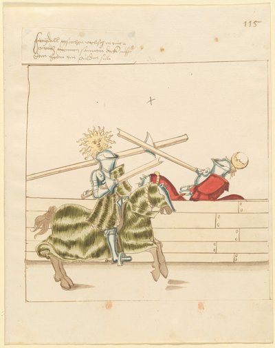 Giostra della pace italiana da German 16th Century