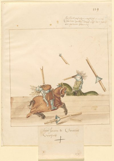 Giostra della pace italiana da German 16th Century