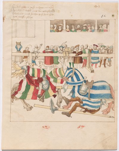 Giostra di Guerra con Scudi Fissi da German 16th Century