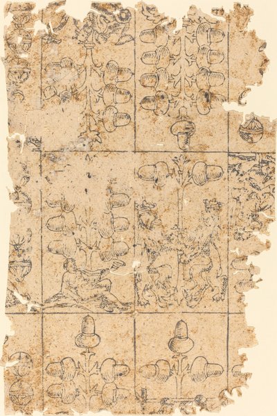 Carta da gioco da German 16th Century