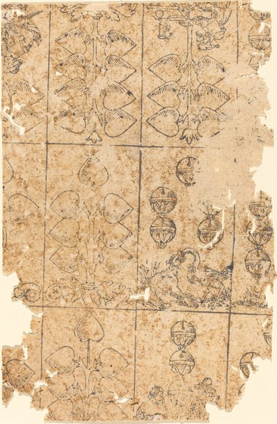 Carta da gioco da German 16th Century