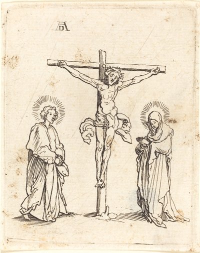 La crocifissione con la Vergine e San Giovanni da German 16th Century after Albrecht Dürer