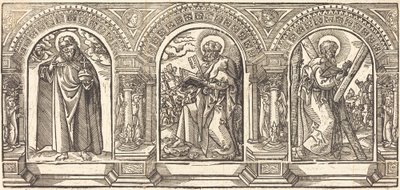 Cristo e i suoi discepoli II da German 16th Century after Martin Schongauer