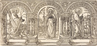 Cristo e i suoi discepoli I da German 16th Century after Martin Schongauer