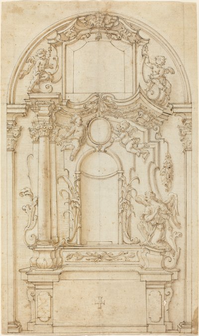 Studio per un altare e un reredos da German 18th Century