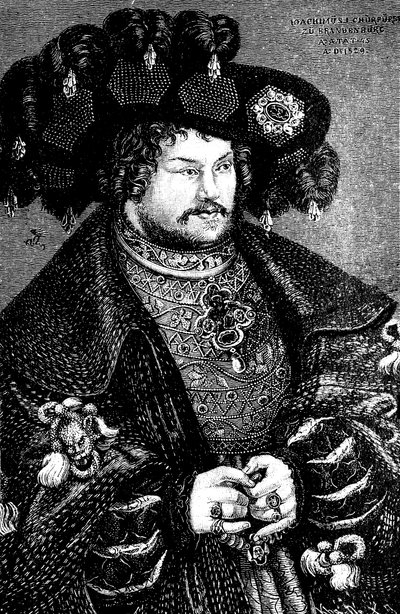 Ritratto di Joachim I Nestor 1484-1535, Elettore di Brandeburgo (copia da Lucas Cranach il Vecchio) da German Master